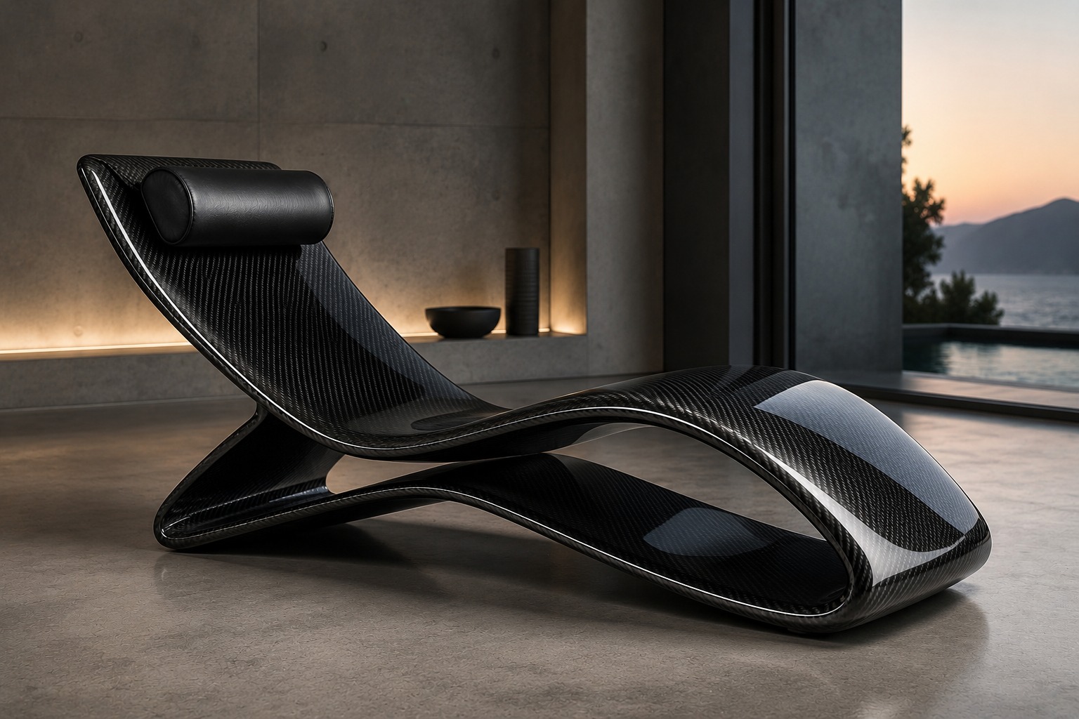 Arredamento luxury in fibra di carbonio